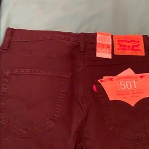 Mens Levi’s solid black button up jeans New